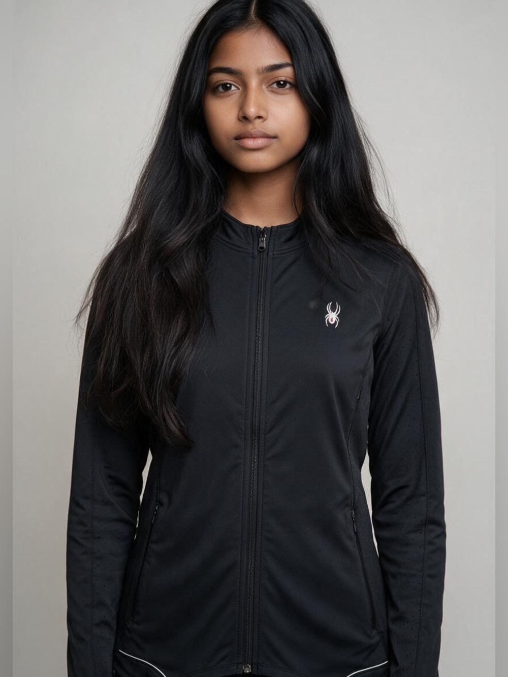 SPYDER ACTIVE Women’s Black Athletic Zip Jacket M NWT